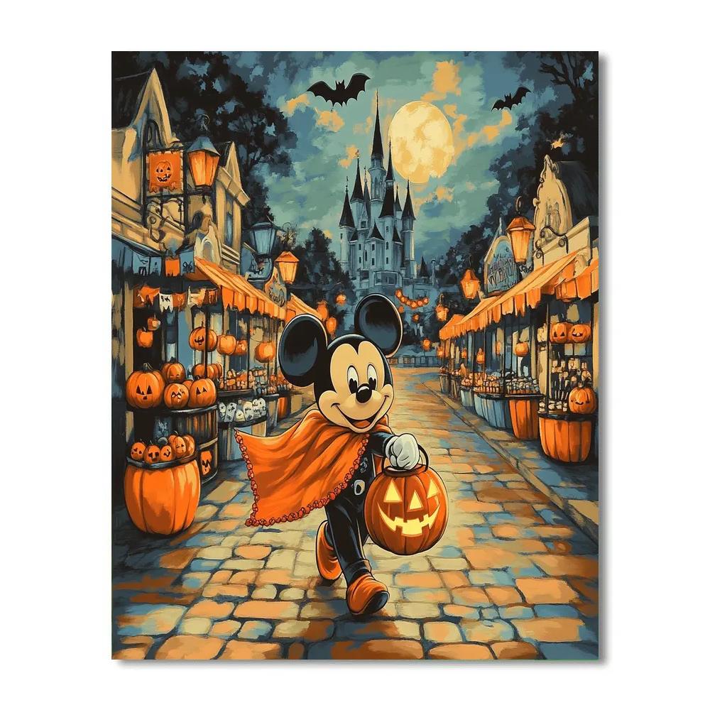 Mickeys Pumpkin Lantern Parade paint by color