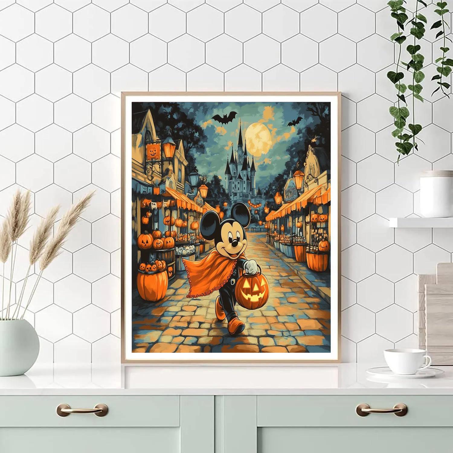 Mickeys Pumpkin Lantern Parade paint by color