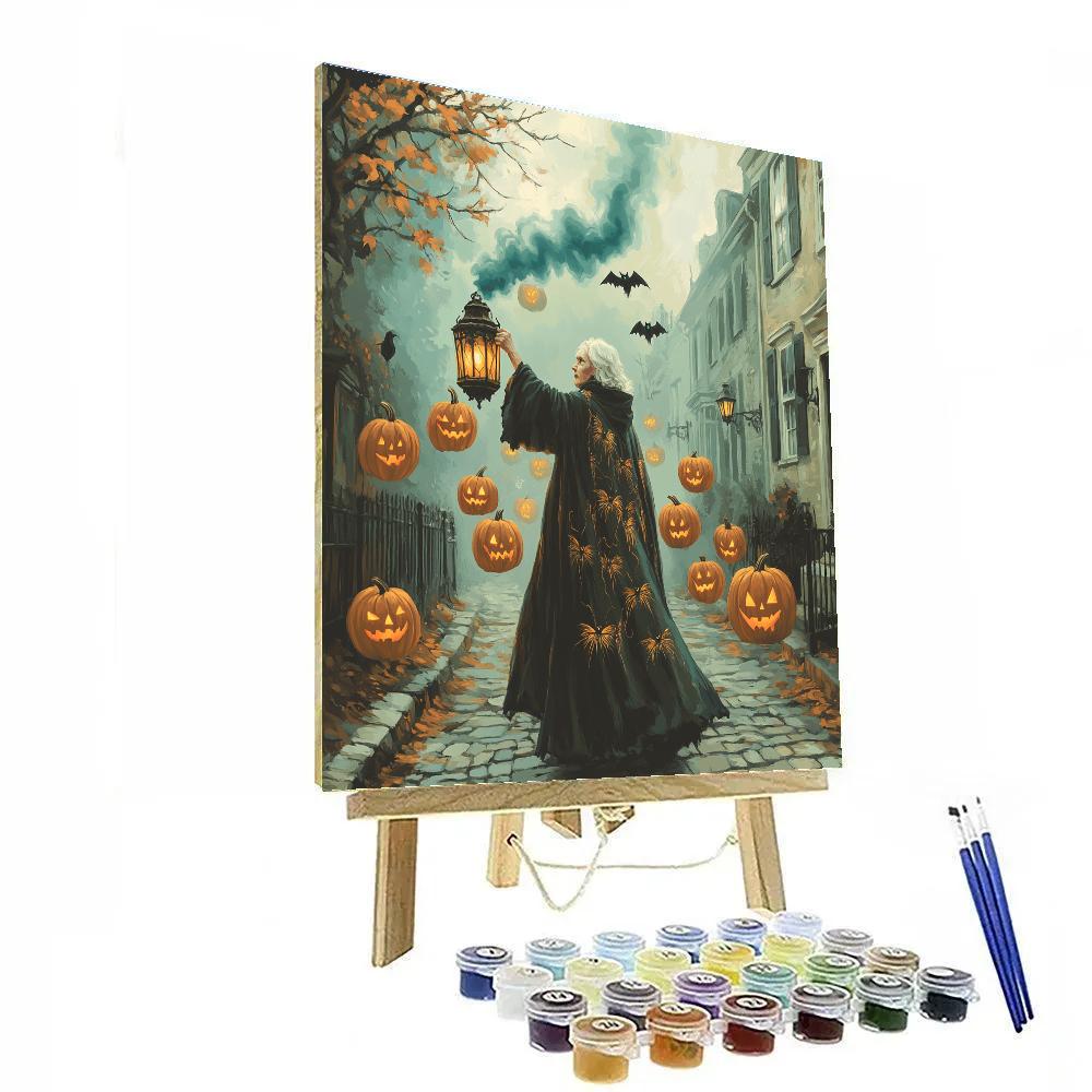 Haunted Lantern Procession Paint by numbers kits
