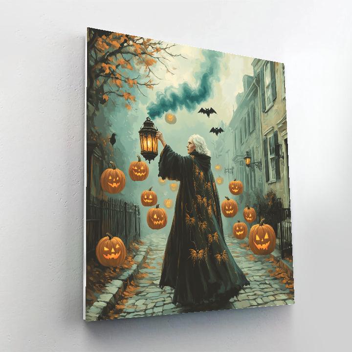 Haunted Lantern Procession Paint by numbers kits