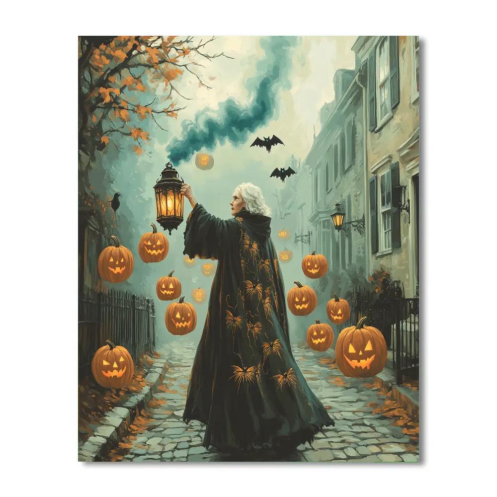 Haunted Lantern Procession Paint by numbers kits