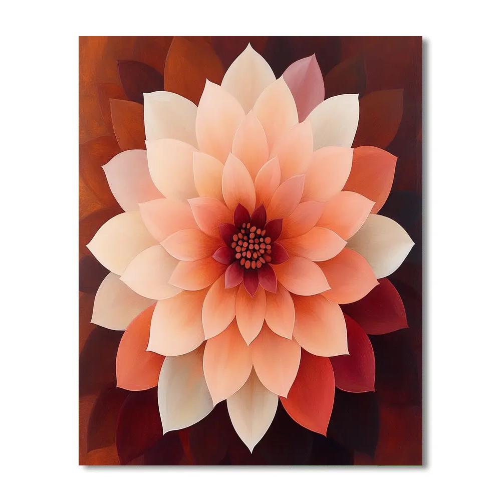 Georgia OKeeffe Inspired Desert Flowers Paint by numbers art