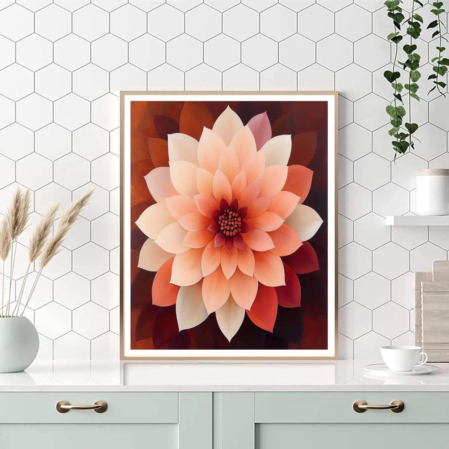 Georgia OKeeffe Inspired Desert Flowers Paint by numbers art