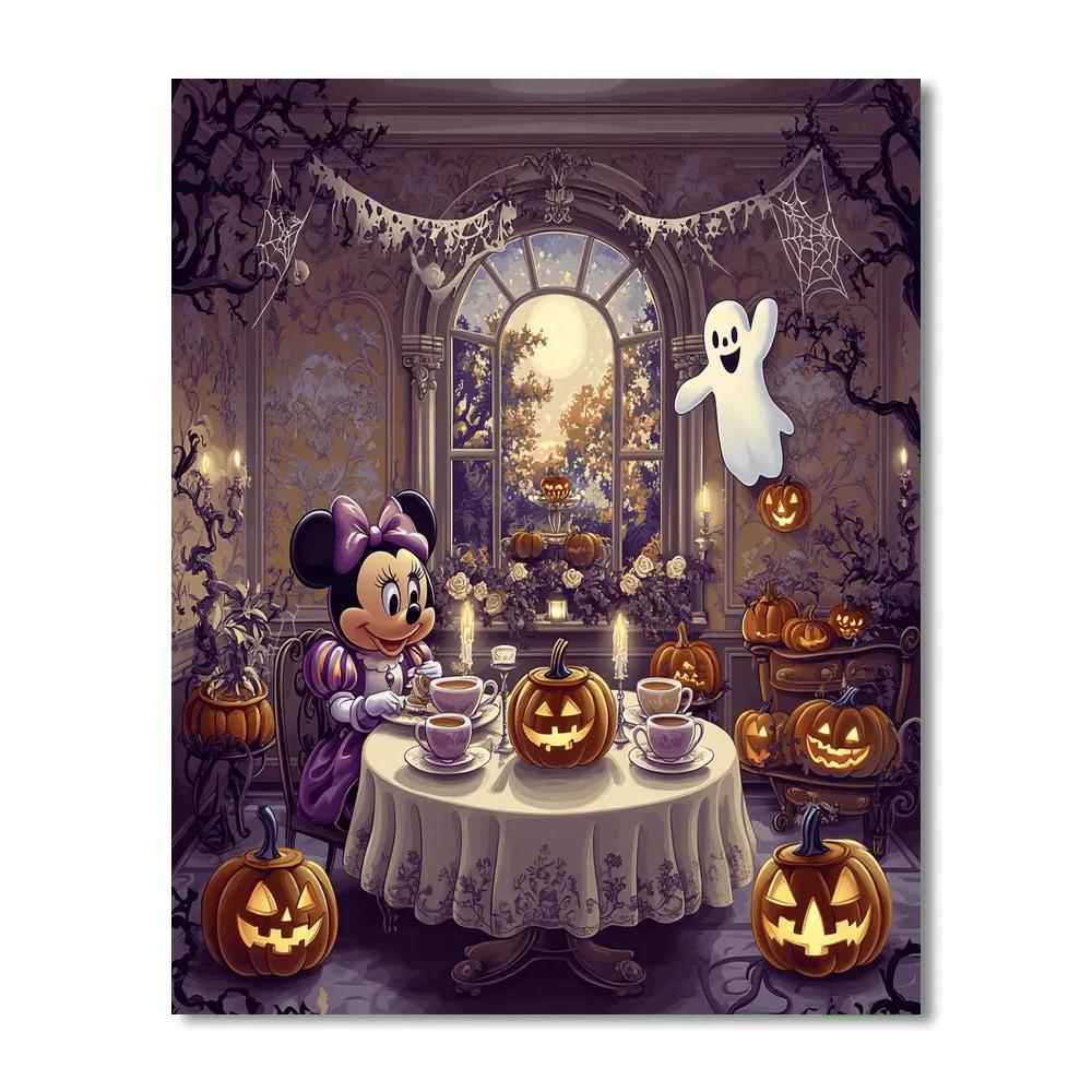 Haunted Tea Party At The Manor paint by number