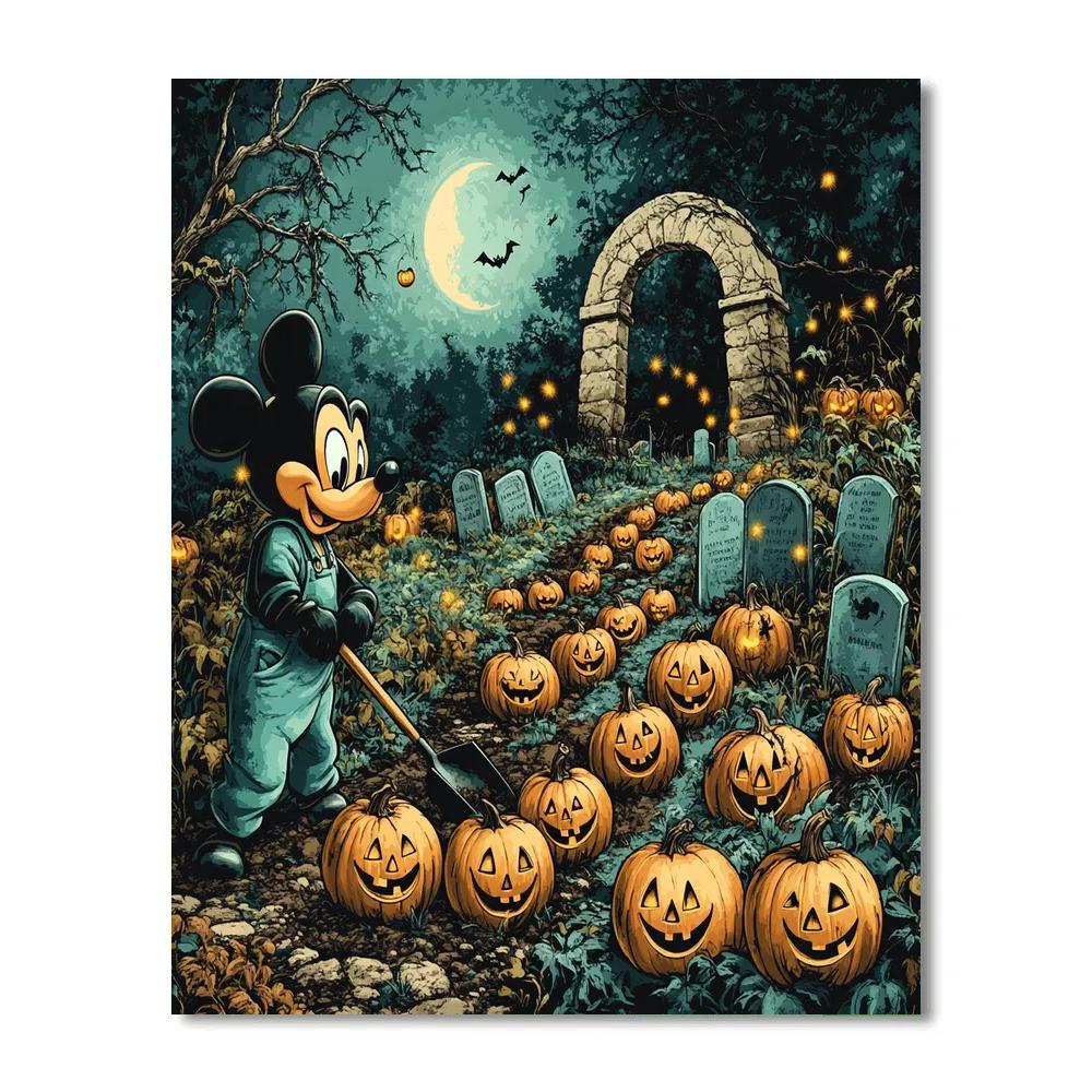 Goofys Graveyard Gardening painting number kit