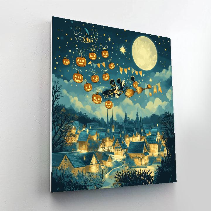 Sorcerer Mickey And The Moonlight Broom Brigade paint by number