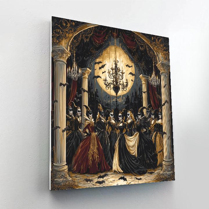 Villain Masquerade At Midnight Number painting