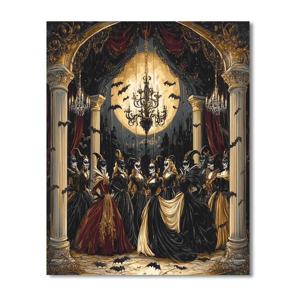 Villain Masquerade At Midnight Number painting