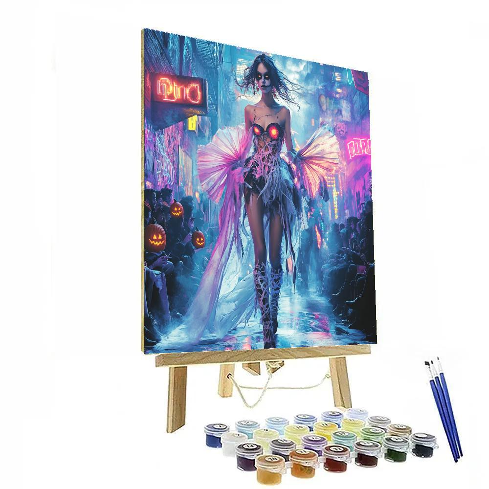 Ghoul Street Fashion Runway Spooky Edition DIY paint by numbers