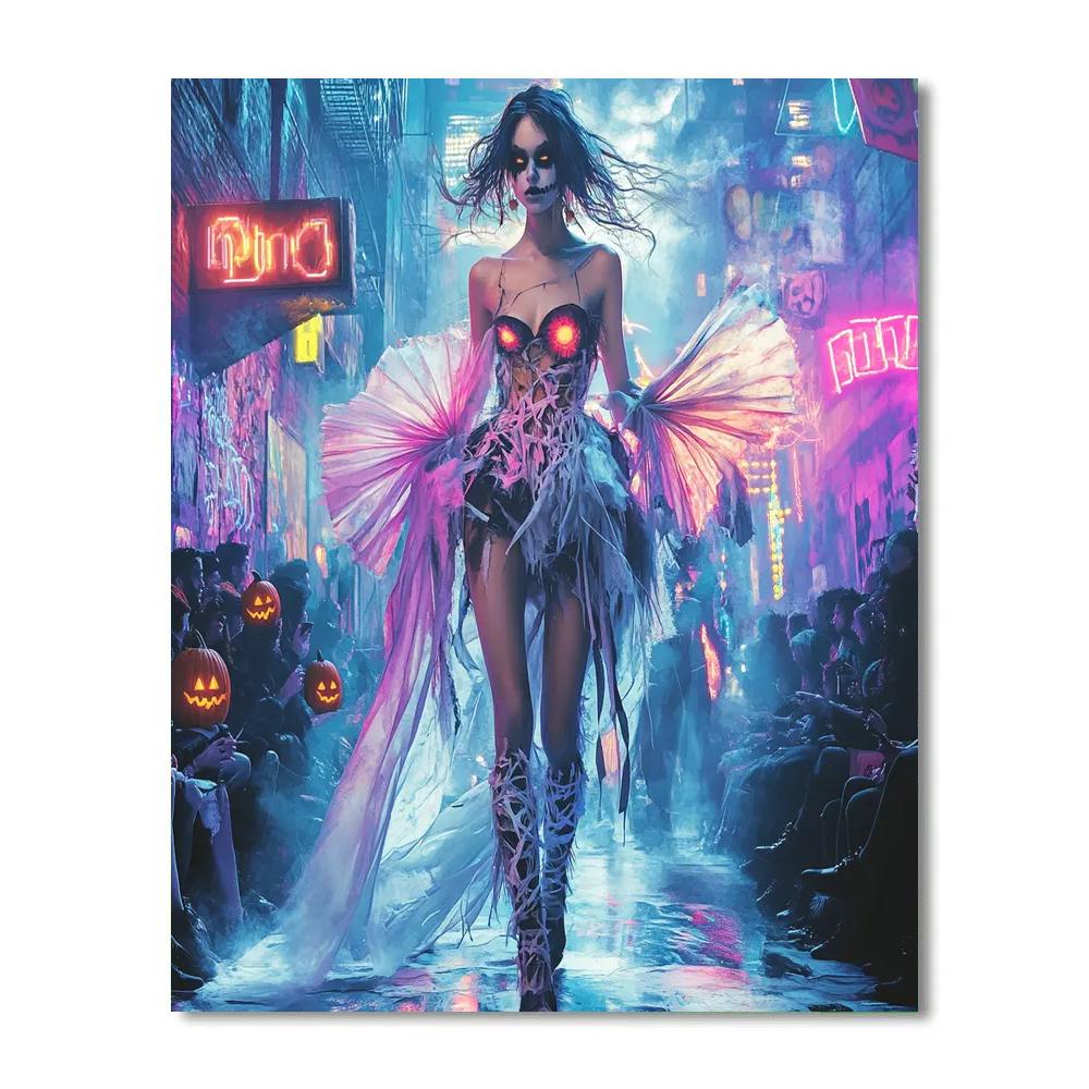 Ghoul Street Fashion Runway Spooky Edition DIY paint by numbers