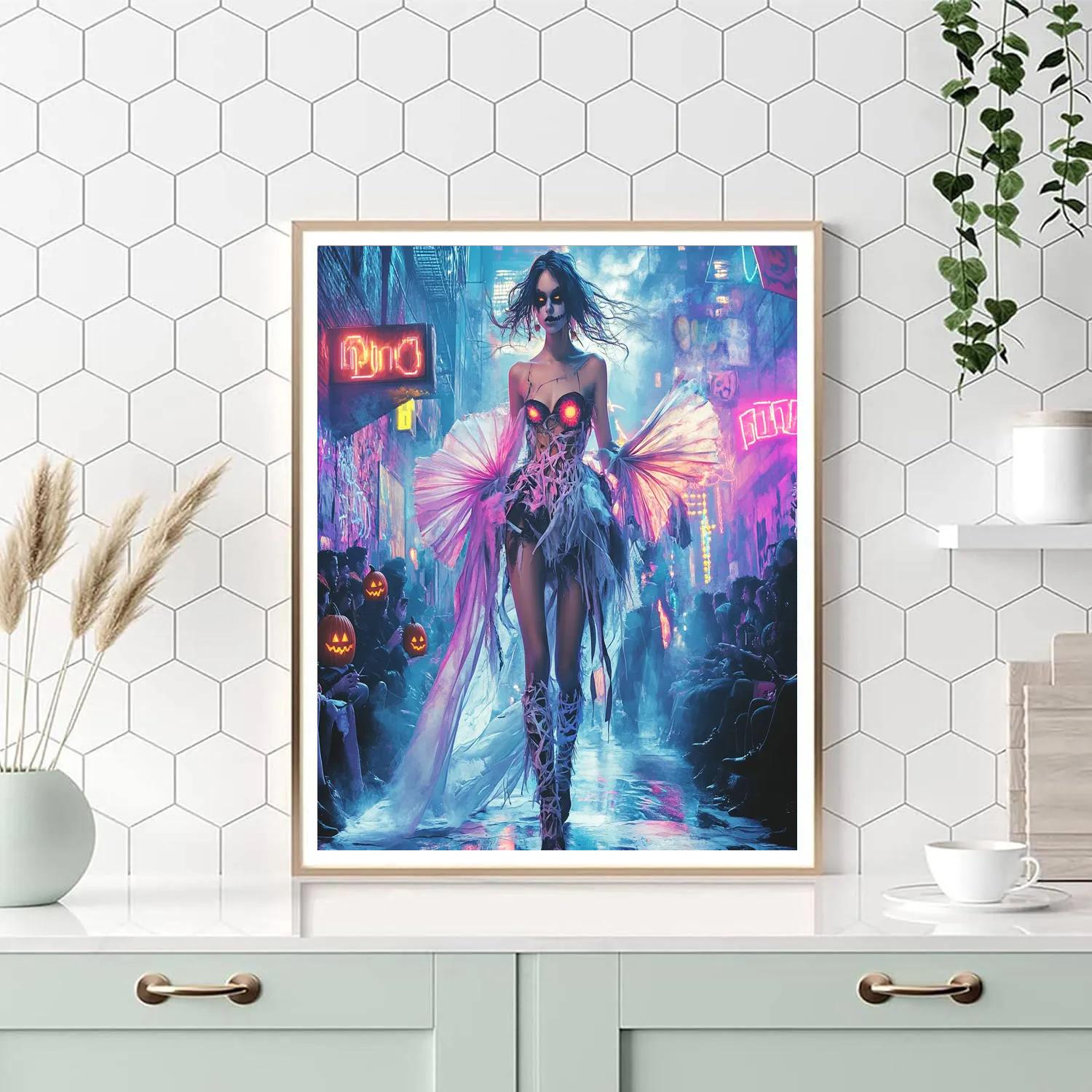 Ghoul Street Fashion Runway Spooky Edition DIY paint by numbers