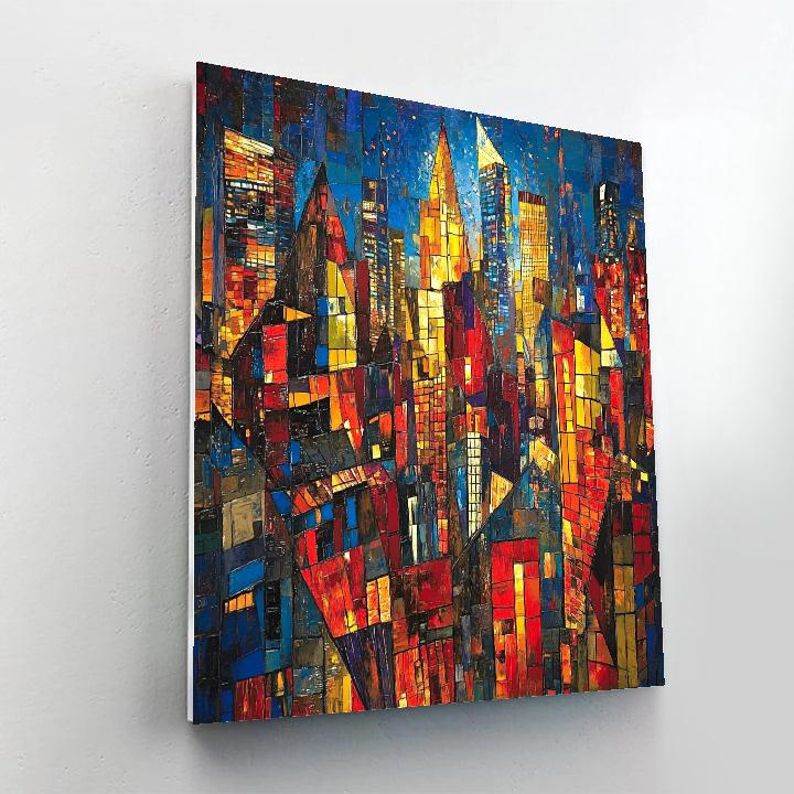 Picasso Inspired Abstract Citylights Paint by numbers kits