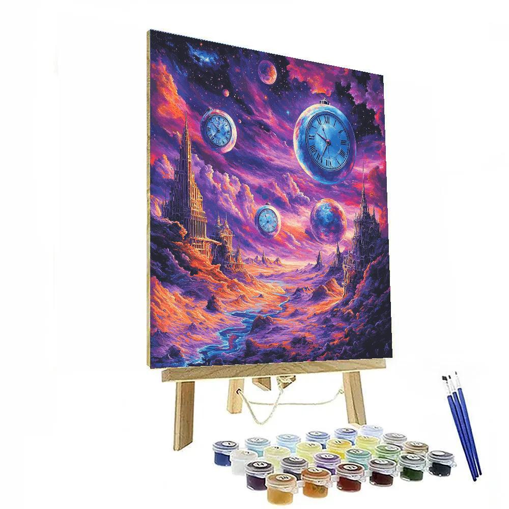 Salvador Dali Inspired Cosmic Time Dream Numbered painting kits
