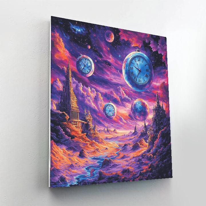 Salvador Dali Inspired Cosmic Time Dream Numbered painting kits