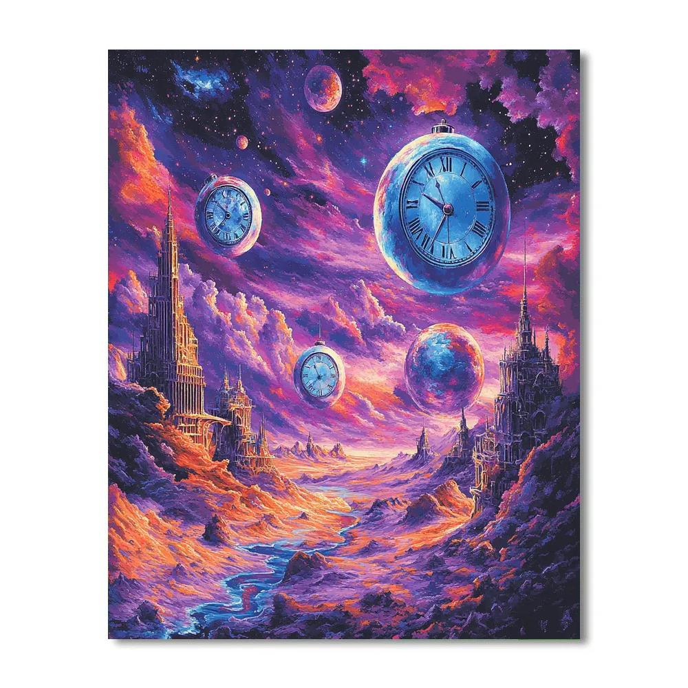 Salvador Dali Inspired Cosmic Time Dream Numbered painting kits