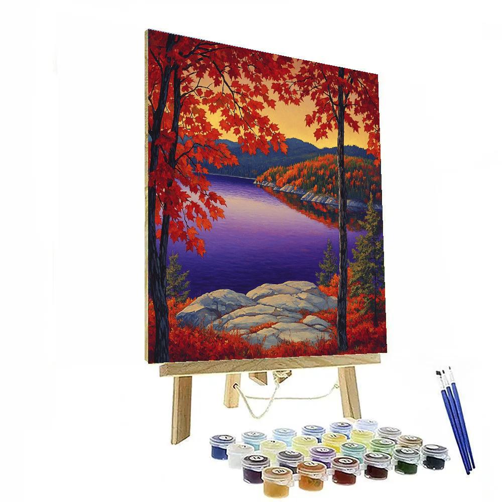A.Y. Jackson Inspired Autumn Maples Painting by numbers kit
