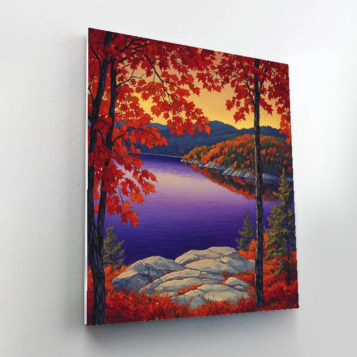 A.Y. Jackson Inspired Autumn Maples Painting by numbers kit