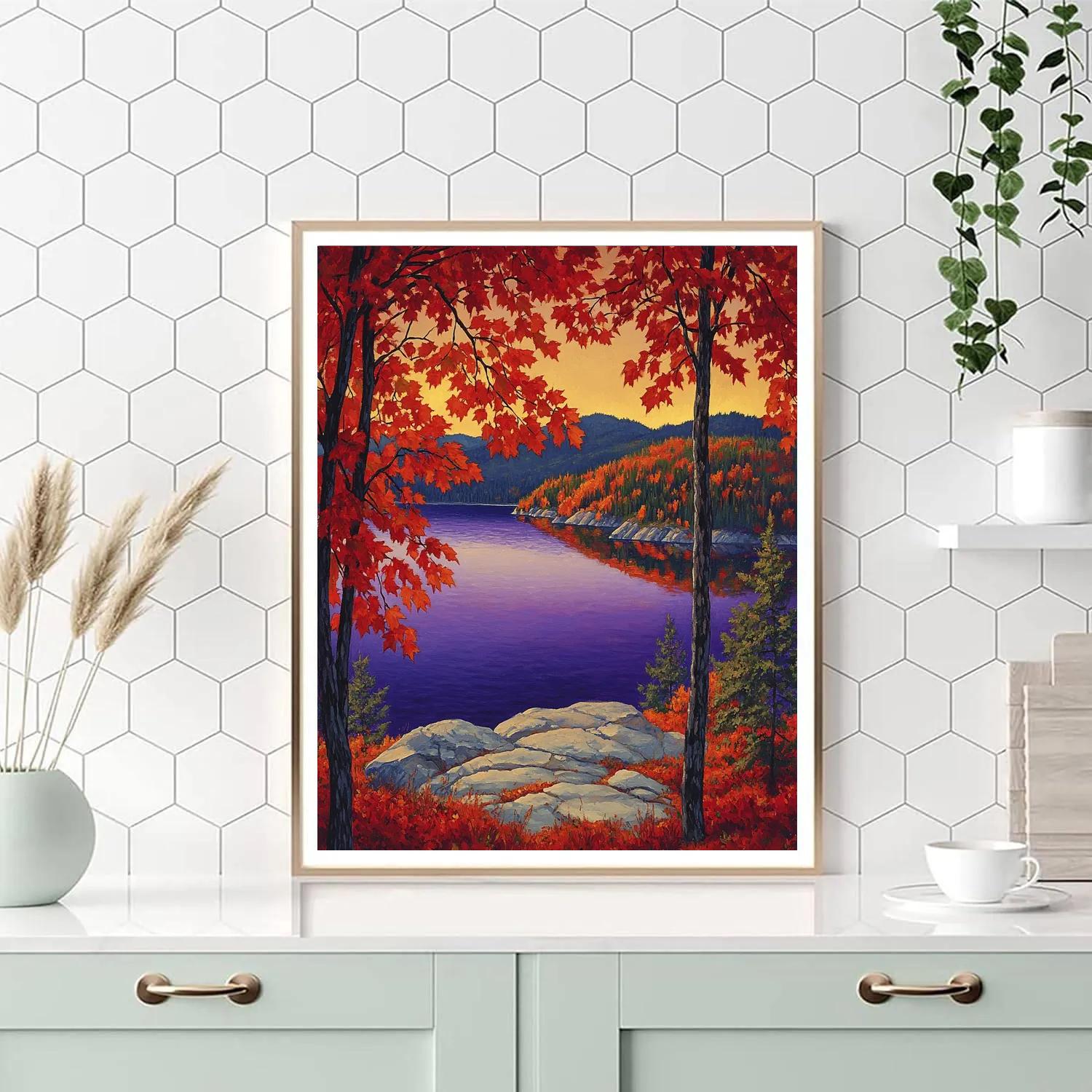 A.Y. Jackson Inspired Autumn Maples Painting by numbers kit
