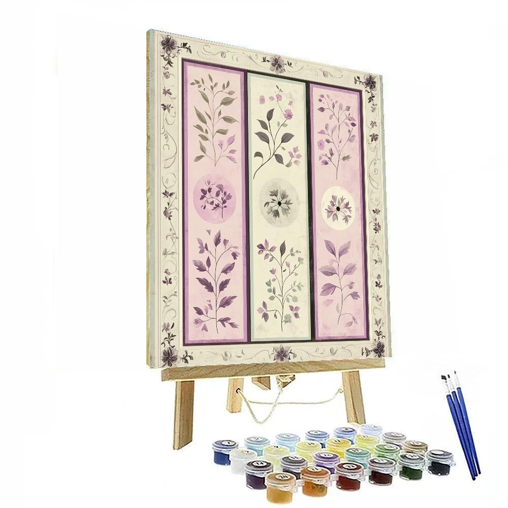Alphonse Mucha Inspired Garden Of Time paint by number