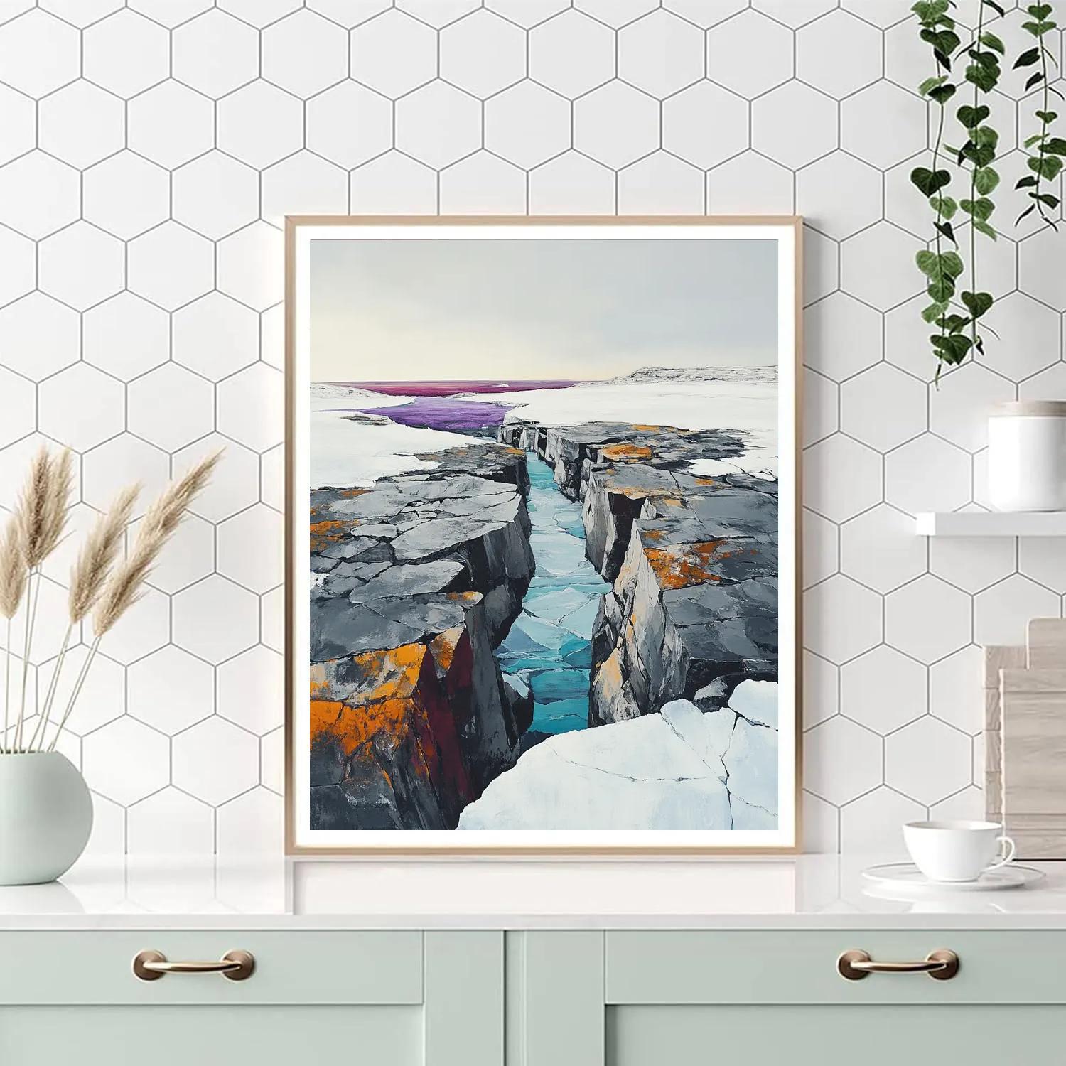 A.Y. Jackson Inspired Arctic Rock Symphony paint by number