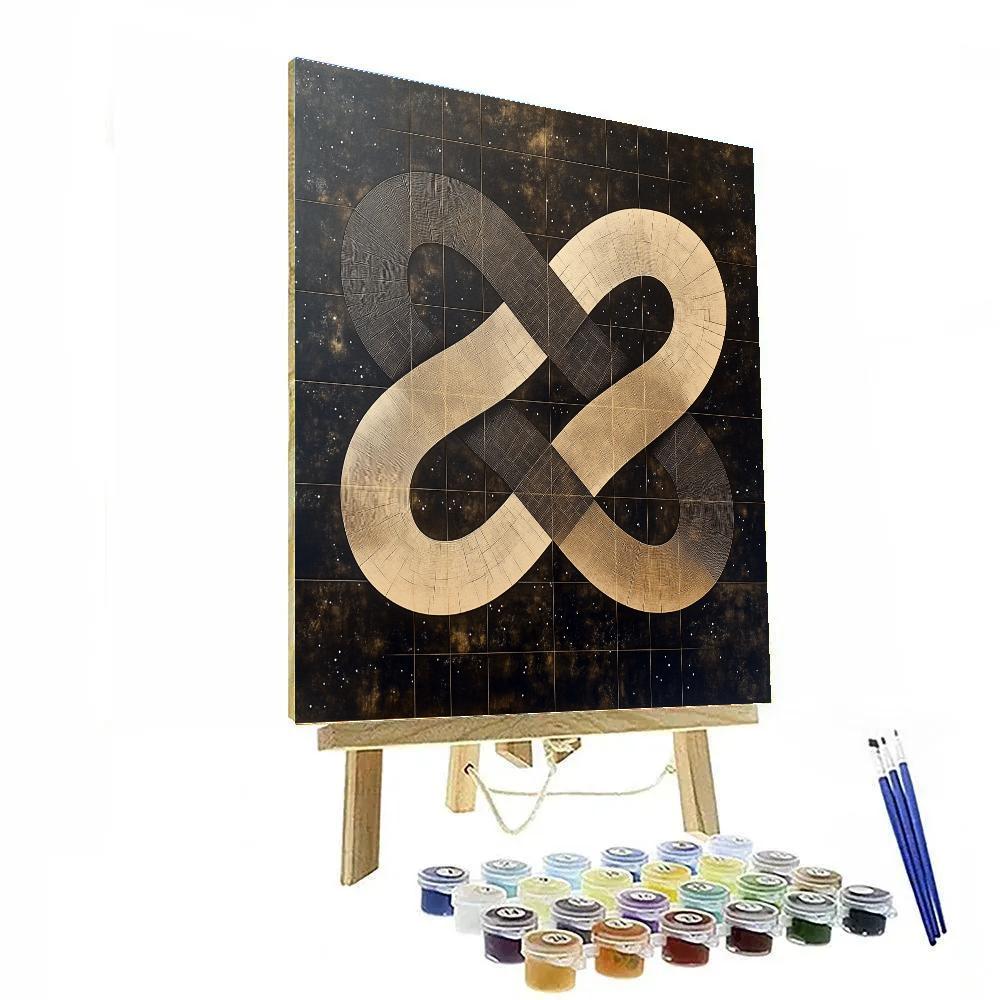 M.C. Escher Inspired Möbius Celestial Weave Paint by numbers kits