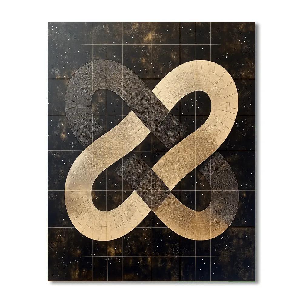 M.C. Escher Inspired Möbius Celestial Weave Paint by numbers kits