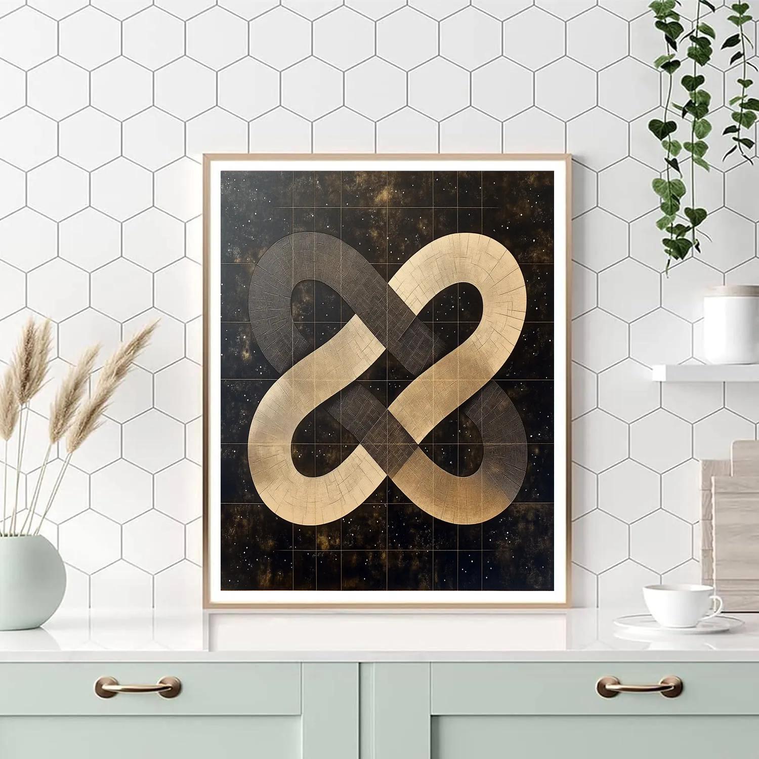 M.C. Escher Inspired Möbius Celestial Weave Paint by numbers kits