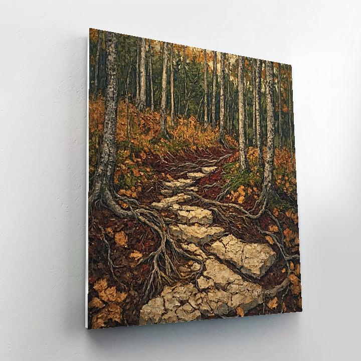 Arthur Lismer Inspired Tangled Roots And Forest Undergrowth Study Paint by numbers kits