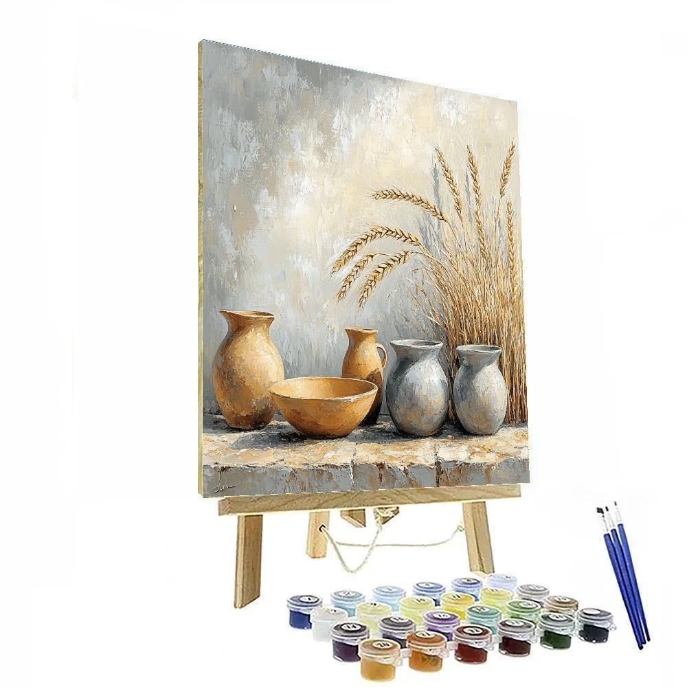 Diego Velázquez Inspired Earthenware And Wheat Sheaves Paint by numbers kits