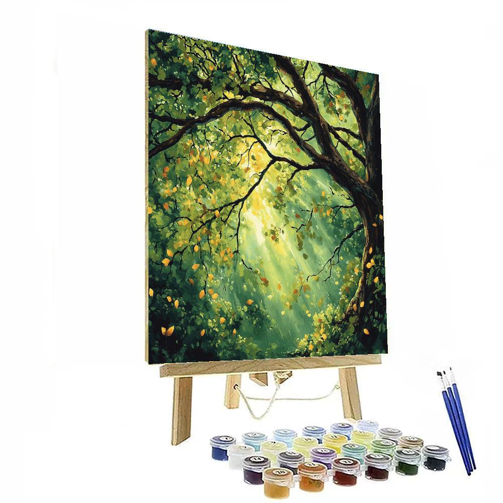 Emily Carr Inspired Mystical Forest Canopy Numbered painting kits