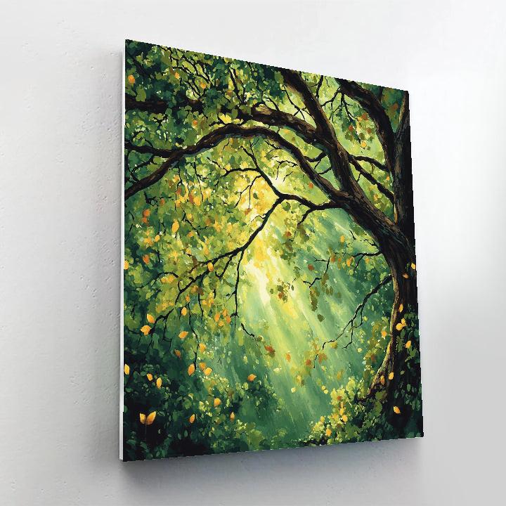 Emily Carr Inspired Mystical Forest Canopy Numbered painting kits