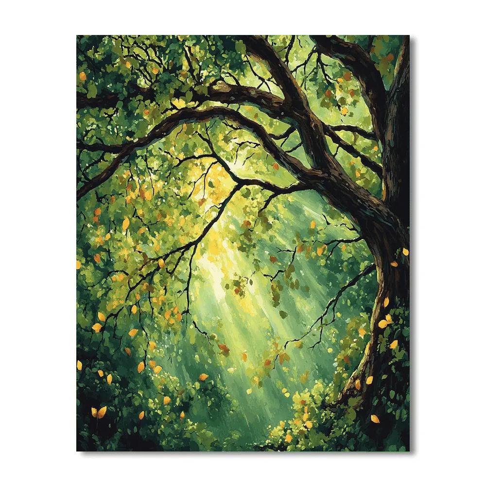 Emily Carr Inspired Mystical Forest Canopy Numbered painting kits