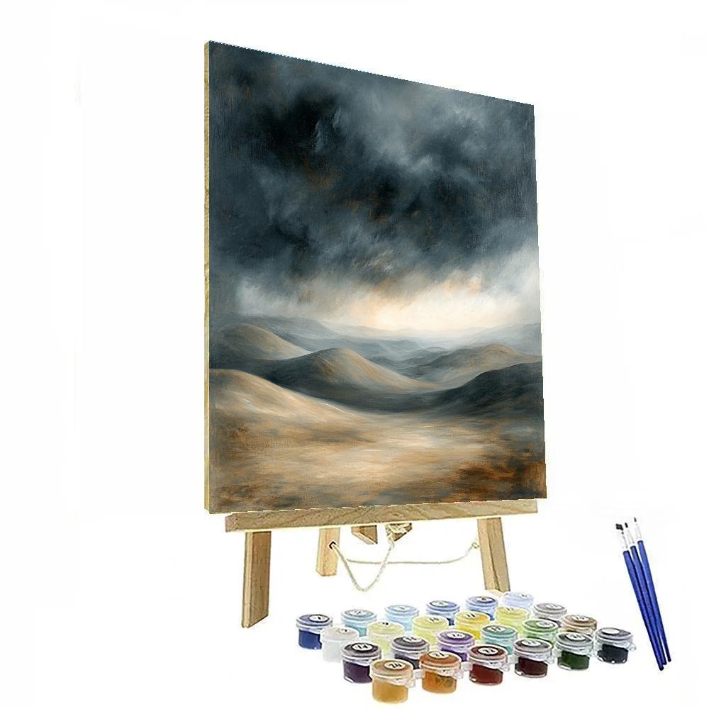 Francisco Goya Inspired Ashen Hills Beneath Tempest Skies paint by numbers