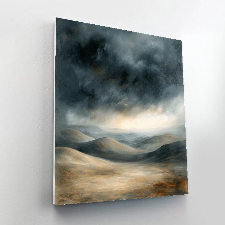 Francisco Goya Inspired Ashen Hills Beneath Tempest Skies paint by numbers