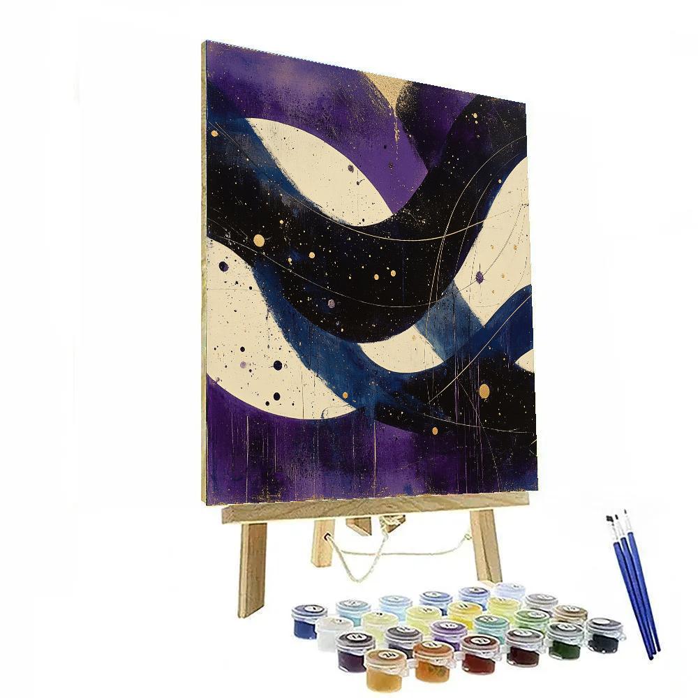 Jackson Pollock Inspired Nebular Rhythm Field Paint by numbers kits