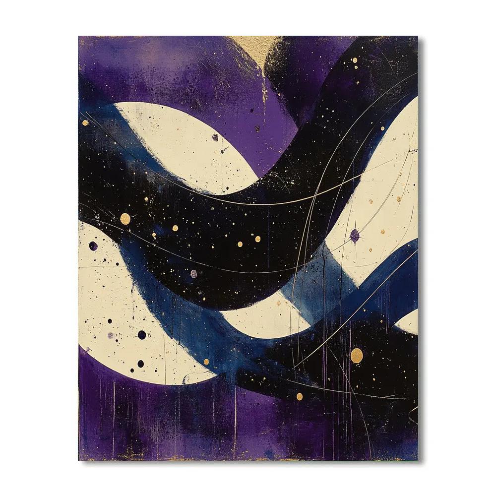 Jackson Pollock Inspired Nebular Rhythm Field Paint by numbers kits