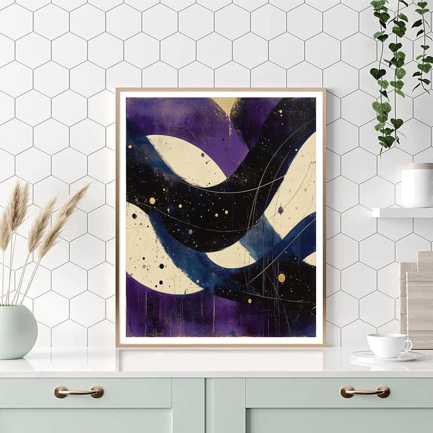 Jackson Pollock Inspired Nebular Rhythm Field Paint by numbers kits