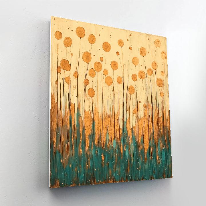 Jackson Pollock Inspired Autumnal Goldweb Energy Painting by numbers kit