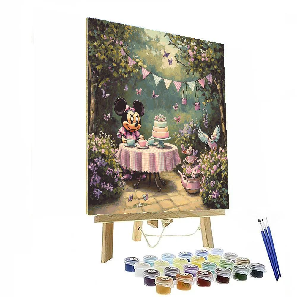 Minnie Mouse Tea Party painting number kit