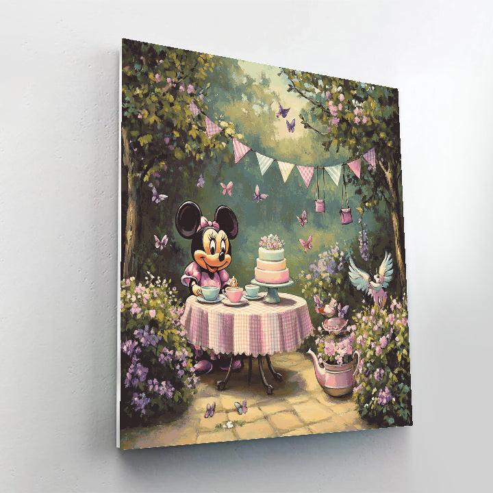 Minnie Mouse Tea Party painting number kit