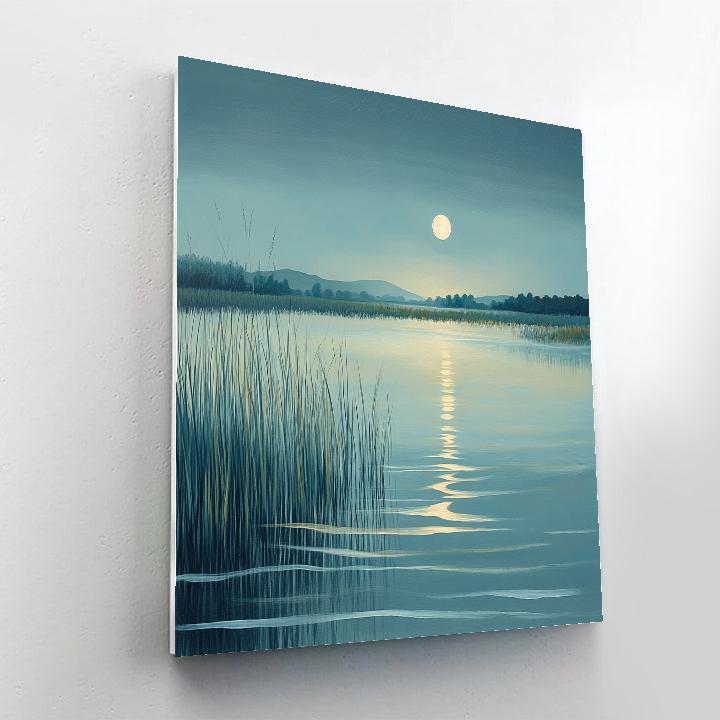 Hiroshige Inspired Moonlit Marsh Numbered painting kits