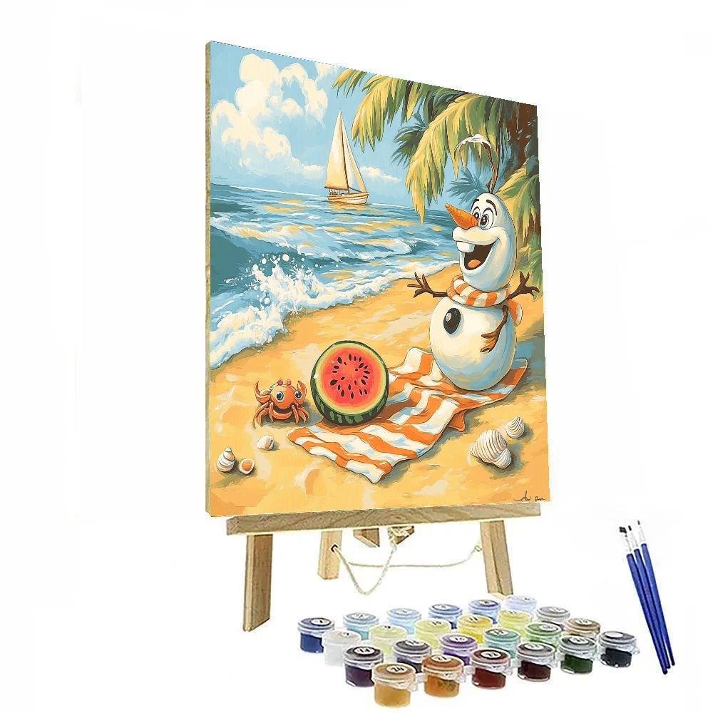 Olaf Sunny Picnic Paint by numbers kits