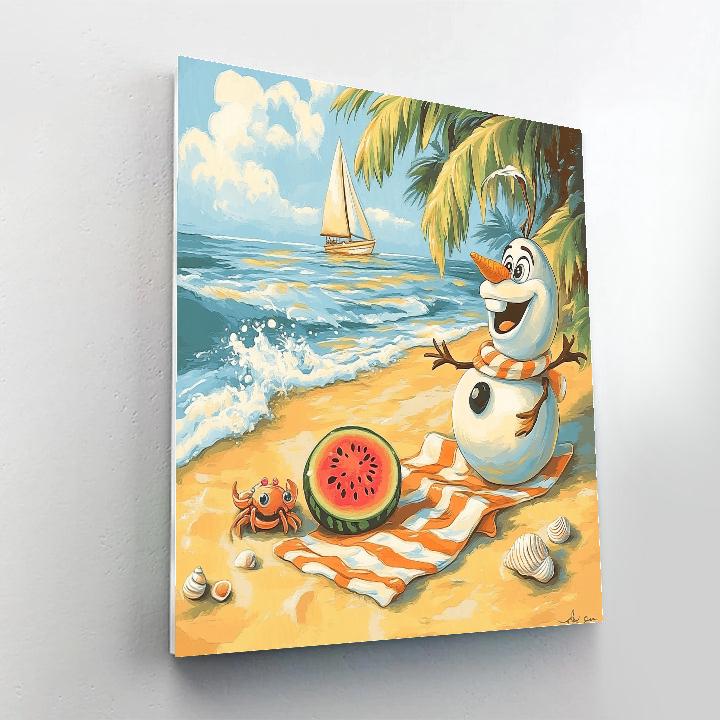 Olaf Sunny Picnic Paint by numbers kits