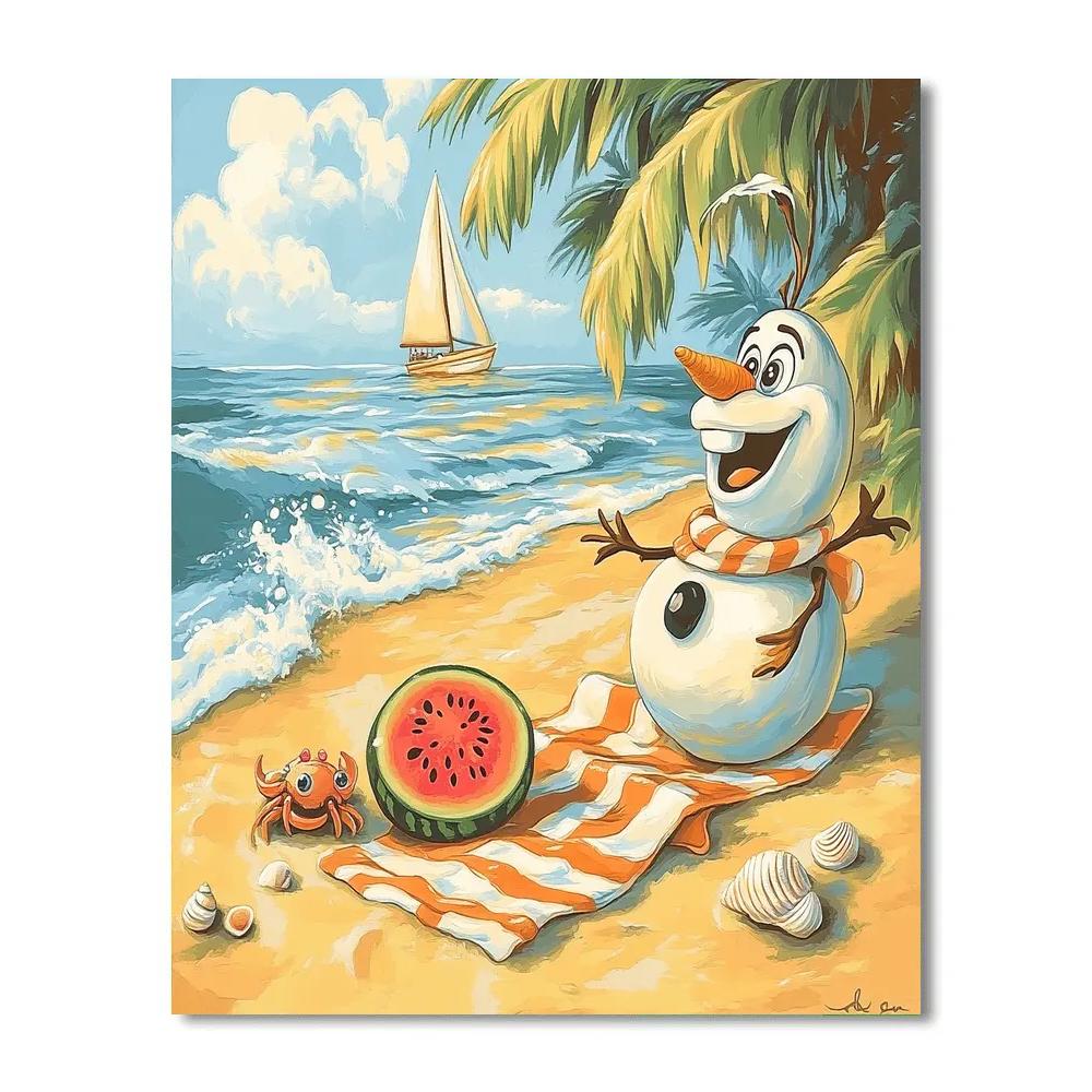 Olaf Sunny Picnic Paint by numbers kits