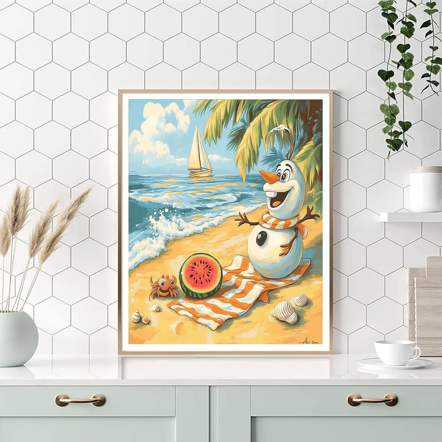 Olaf Sunny Picnic Paint by numbers kits
