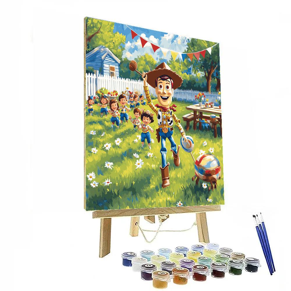 Woody Toy Parade Number painting
