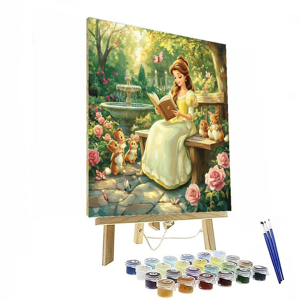 Belle Garden Storytime Painting by numbers kit