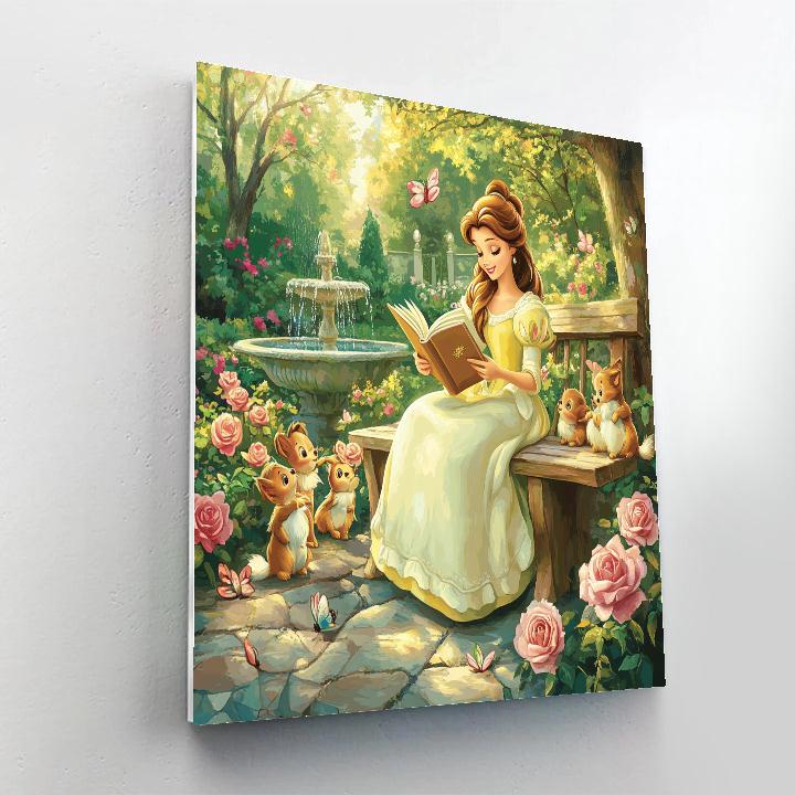 Belle Garden Storytime Painting by numbers kit
