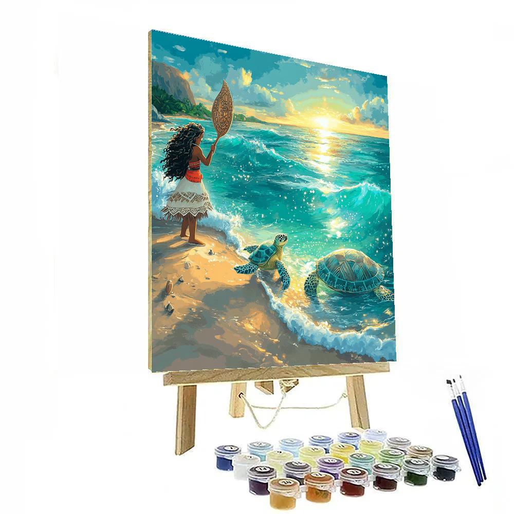 Moana Ocean Path Painting by numbers kit