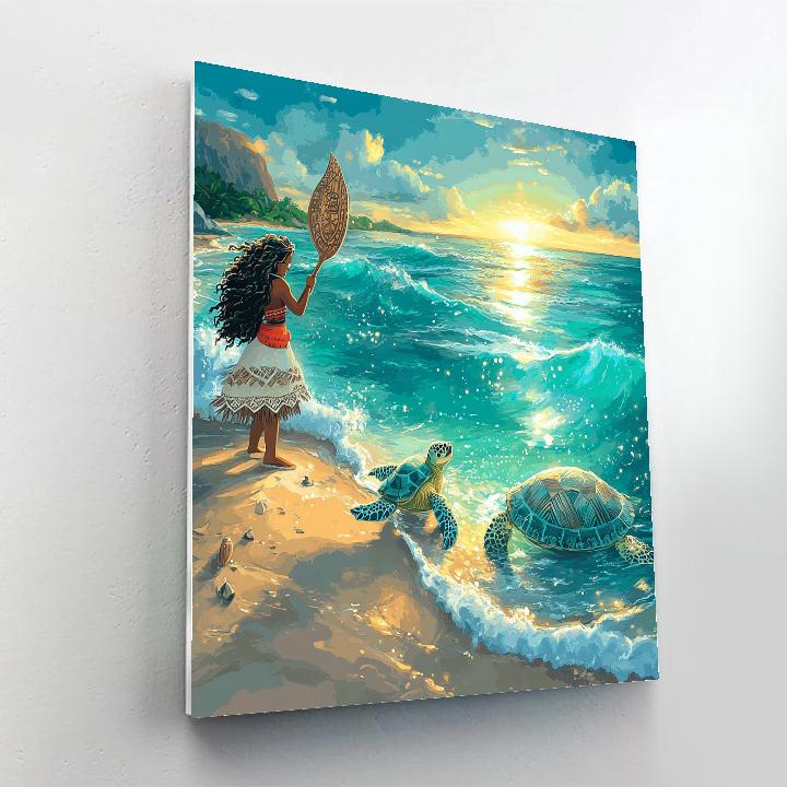 Moana Ocean Path Painting by numbers kit